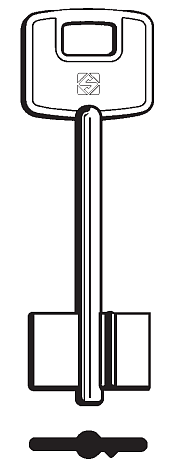 Afbeelding van Silca Klaviersleutel brass CS