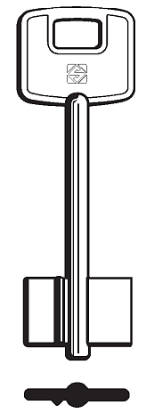 Afbeelding van Silca Klaviersleutel brass CSC