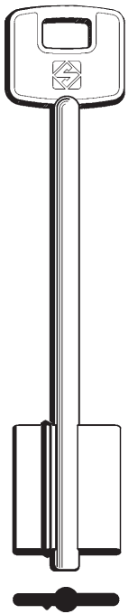 Afbeelding van Silca Klaviersleutel brass CSL