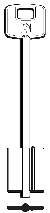 Afbeelding van Silca Klaviersleutel brass CSLC