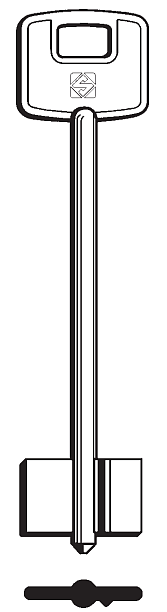 Afbeelding van Silca Klaviersleutel brass CSM