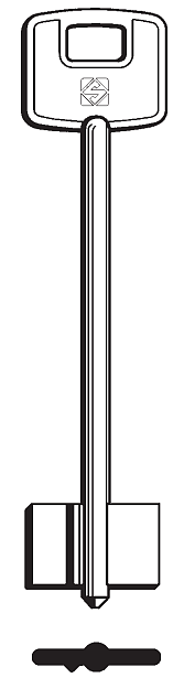 Afbeelding van Silca Klaviersleutel brass CSMC