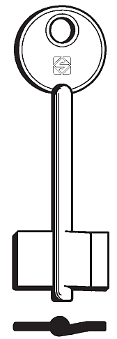 Afbeelding van Silca Klaviersleutel brass KC