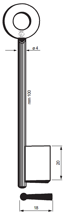 Afbeelding van 5909 DOP 100x4mm