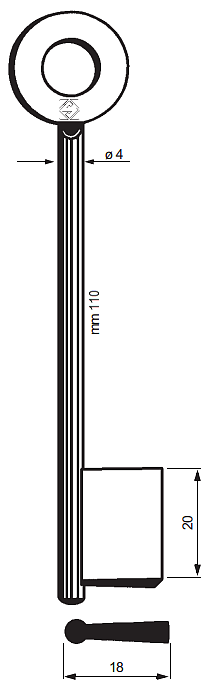 Afbeelding van 5912 DOP 110x4mm