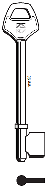 Afbeelding van Silca Klaviersleutel ijzer 2FY3