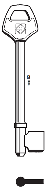 Afbeelding van Silca Klaviersleutel ijzer 2FY6