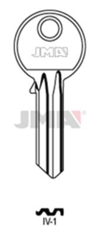 Afbeelding van Cilindersleutel staal enkelzijdg IV-1
