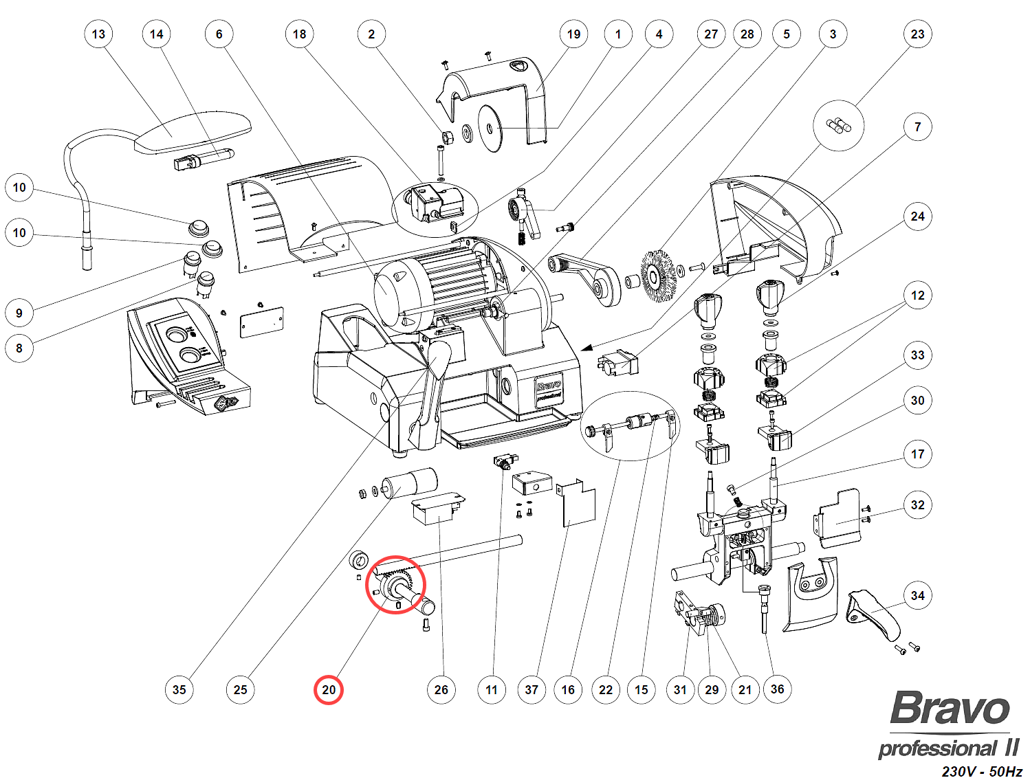 Afbeelding van Silca tandwiel Bravo prof D904921ZR