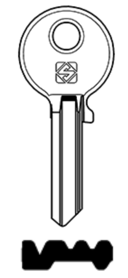 Afbeelding van Silca Cilindersleutel staal CE177R