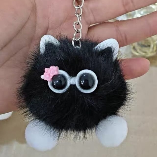 Afbeelding van Sleutelhanger Cool Cat zwart(10 stuks)