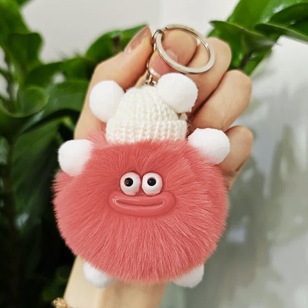 Afbeelding van Sleutelhanger Cool Wollie roze (10 stuks)