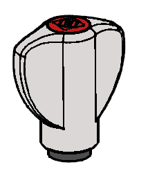 Afbeelding van Silca knop voor bekken (BRAVO PROF) D932170ZR