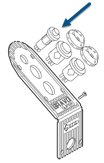 Afbeelding van Silca BRUSH BUTTON D910425ZR