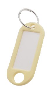 Afbeelding van Labels met ring (100 stuks) - Creme