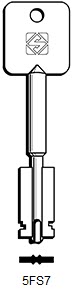 Afbeelding van Silca Klaviersleutel ijzer dop 5FS7 (FAS)