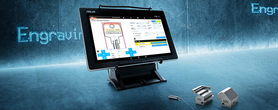 Afbeelding van Silca Futura Engraving Kit  01E+02E+18DW+Adapter4