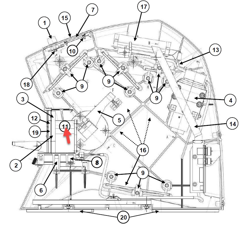 Afbeelding van Optika glasplaat bodem bek  D931599ZR