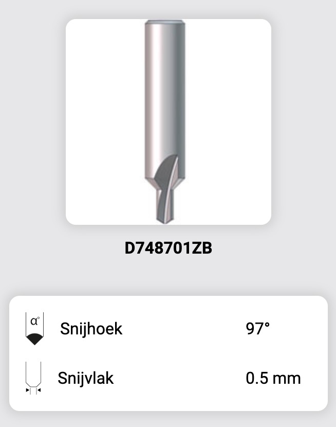 Afbeelding van Silca Futura frees 16D - D748701ZB