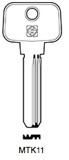 Afbeelding van Silca Boringsleutel brass MTK11