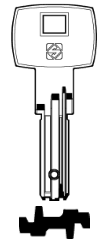 Afbeelding van Silca Boringsleutel brass DM144