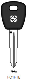 Afbeelding van Silca Transpondersleutel brass PO1RTE zonder chip