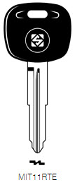 Afbeelding van Silca Transpondersleutel brass MIT11RTE zonder chip