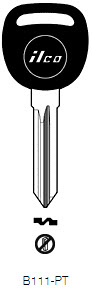 Afbeelding van Silca Transpondersleutel brass B111-PT (met chip)