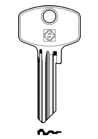 Afbeelding van Silca Cilindersleutel staal DM154