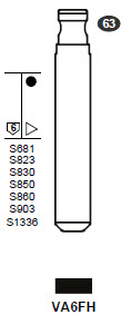 Afbeelding van Silca Flip Key insert VA6FH