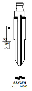 Afbeelding van Silca Flip Key insert SSY3FH