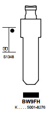 Afbeelding van Silca Flip Key insert BW9FH