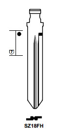 Afbeelding van Silca Flip Key insert SZ18FH