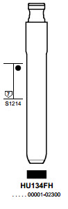 Afbeelding van Silca Flip Key insert HU134FH