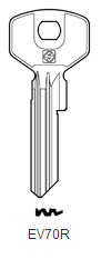 Afbeelding van Silca Cilindersleutel brass EV70R