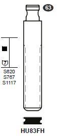 Afbeelding van Silca Flip Key insert HU83FH