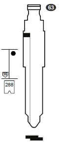 Afbeelding van Silca Flip Key insert MAZ24RFH