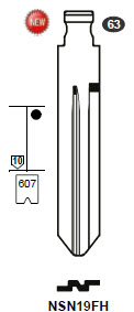 Afbeelding van Silca Flip Key insert NSN19FH