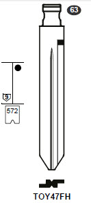 Afbeelding van Silca Flip Key insert TOY47FH