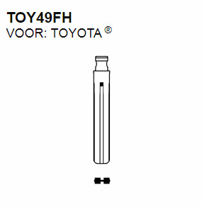 Afbeelding van Silca Flip Key insert TOY49FH