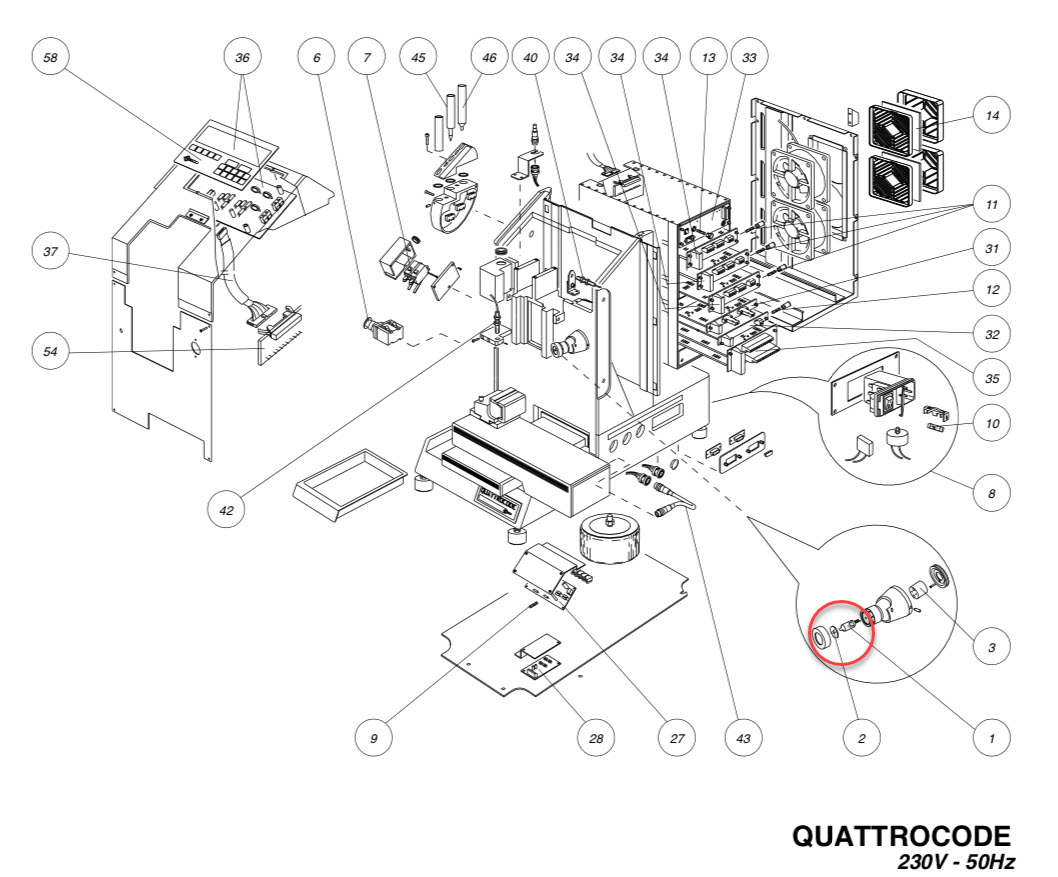 Afbeelding van Silca glas lampje Quattrocode  D909186ZB