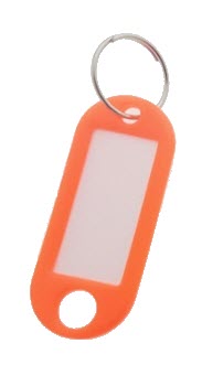 Afbeelding van Labels met ring (100 stuks) - NEON Oranje