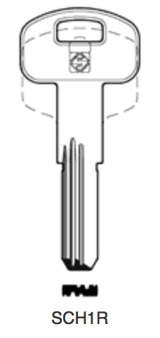 Afbeelding van Silca Boringsleutel brass SCH1R