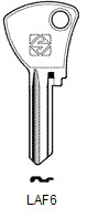 Afbeelding van Silca Cilindersleutel brass LAF6