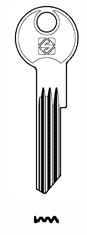 Afbeelding van Silca Cilindersleutel brass FB64RX