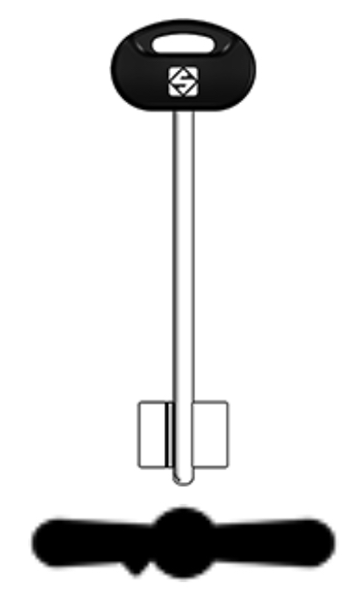 Afbeelding van Silca Dubbelbaardsleutel brass 5MT29BP