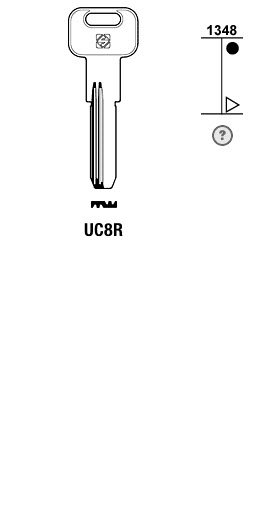 Afbeelding van Silca Boringsleutel brass UC8R