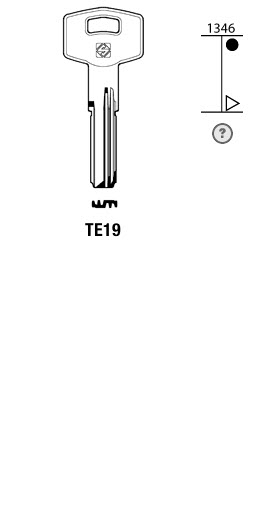 Afbeelding van Silca Boringsleutel brass TE19