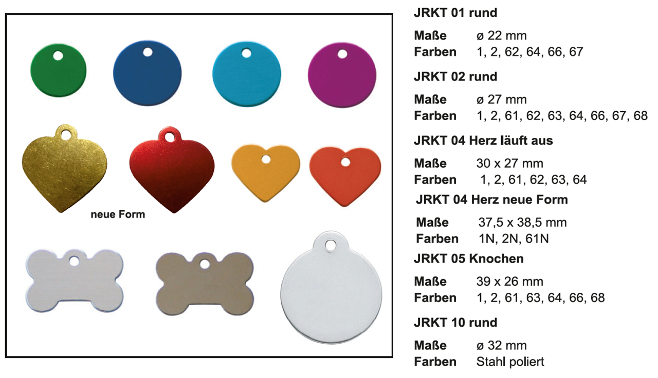 Afbeelding van Silca Incisor tag hart brass vern JRKT04-2