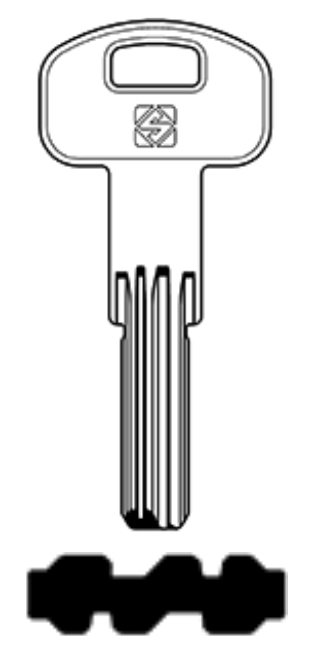 Afbeelding van Silca Boringsleutel brass PT7R